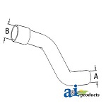 UJD11539     Upper Hose---Replaces R79346